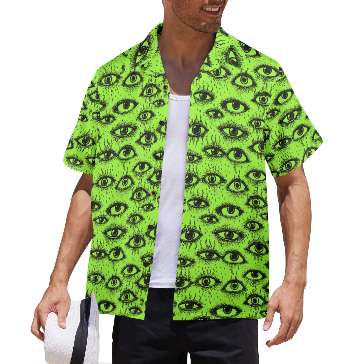 Weirdy Eye Bowling Shirt--USA-made