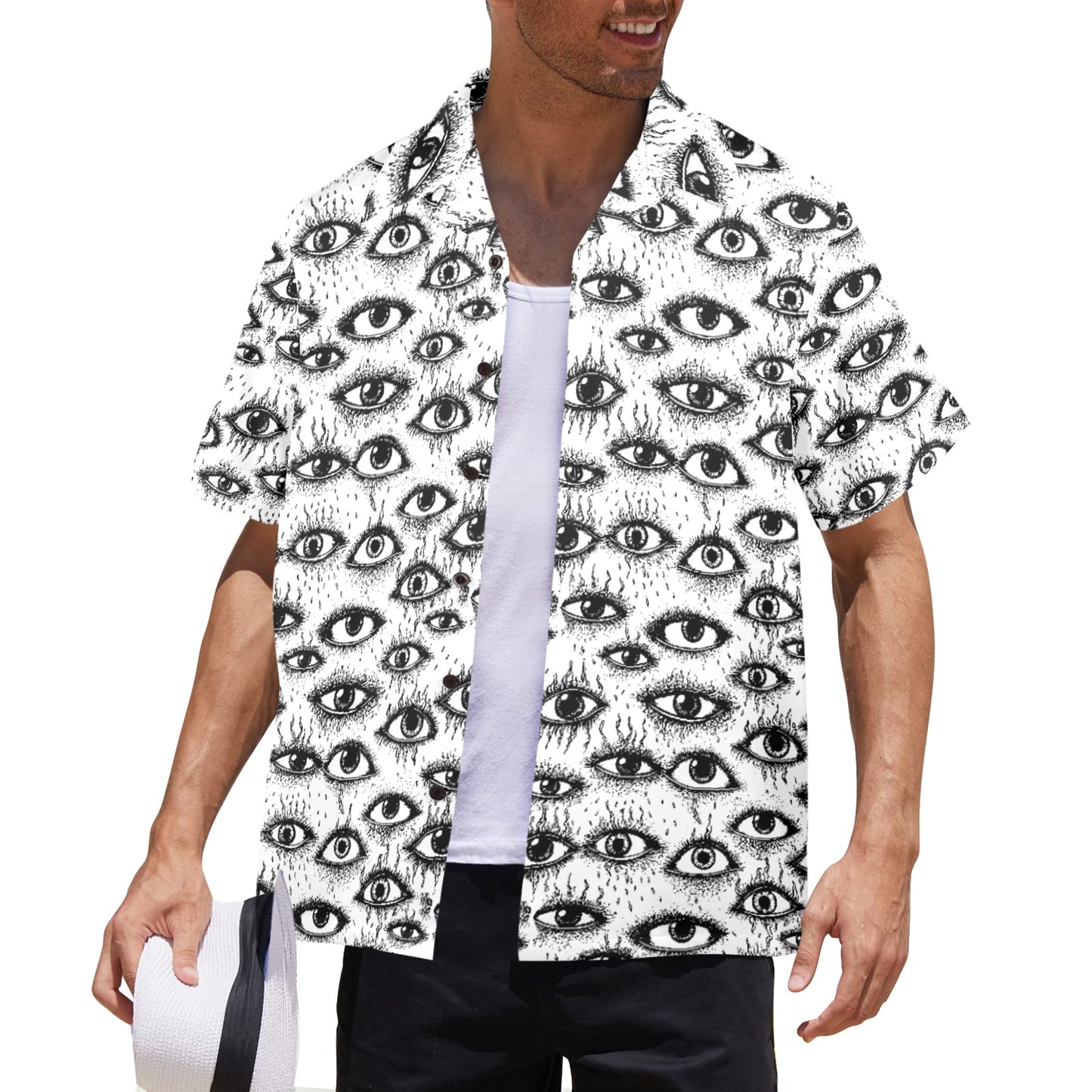 Weirdy Eye Bowling Shirt--USA-made