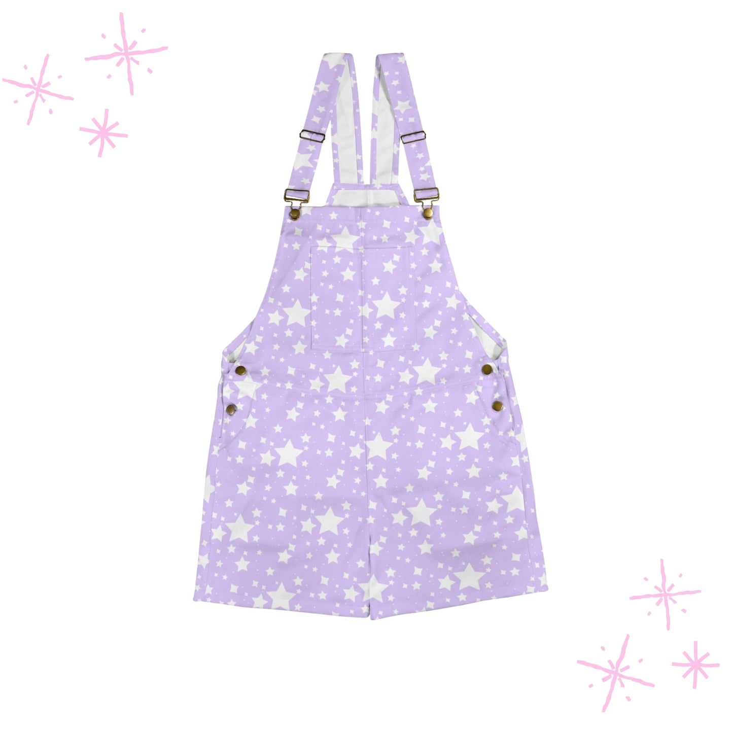 Yume Lavender Stardust Shortie Overall