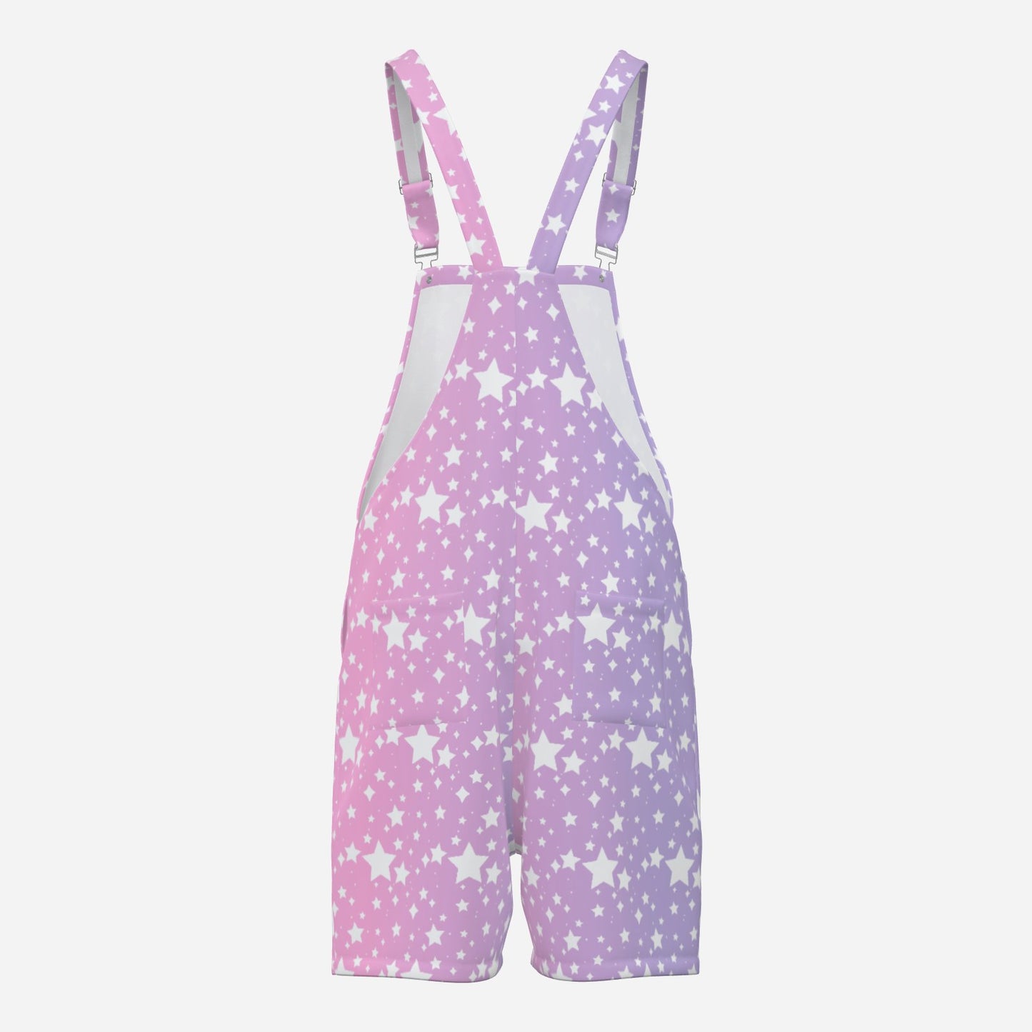Yume Pastel Shortie overalls  back view