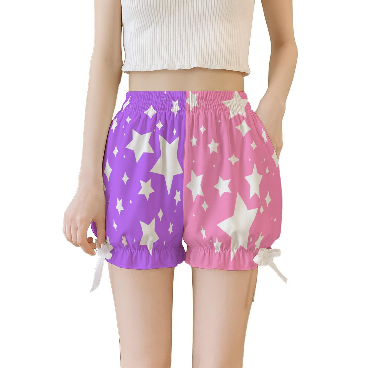Yume Pastel Stardust Jester Puffy Shorts