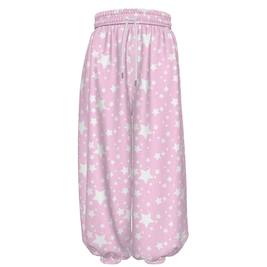 Yume Pink Stardust Baggy Clown Pants