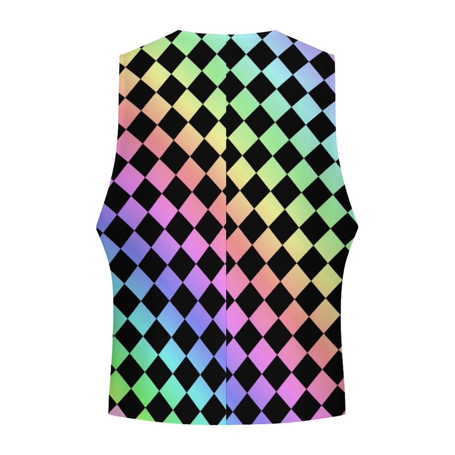Harlequin Rainbow Gents Mens Fancy Vest
