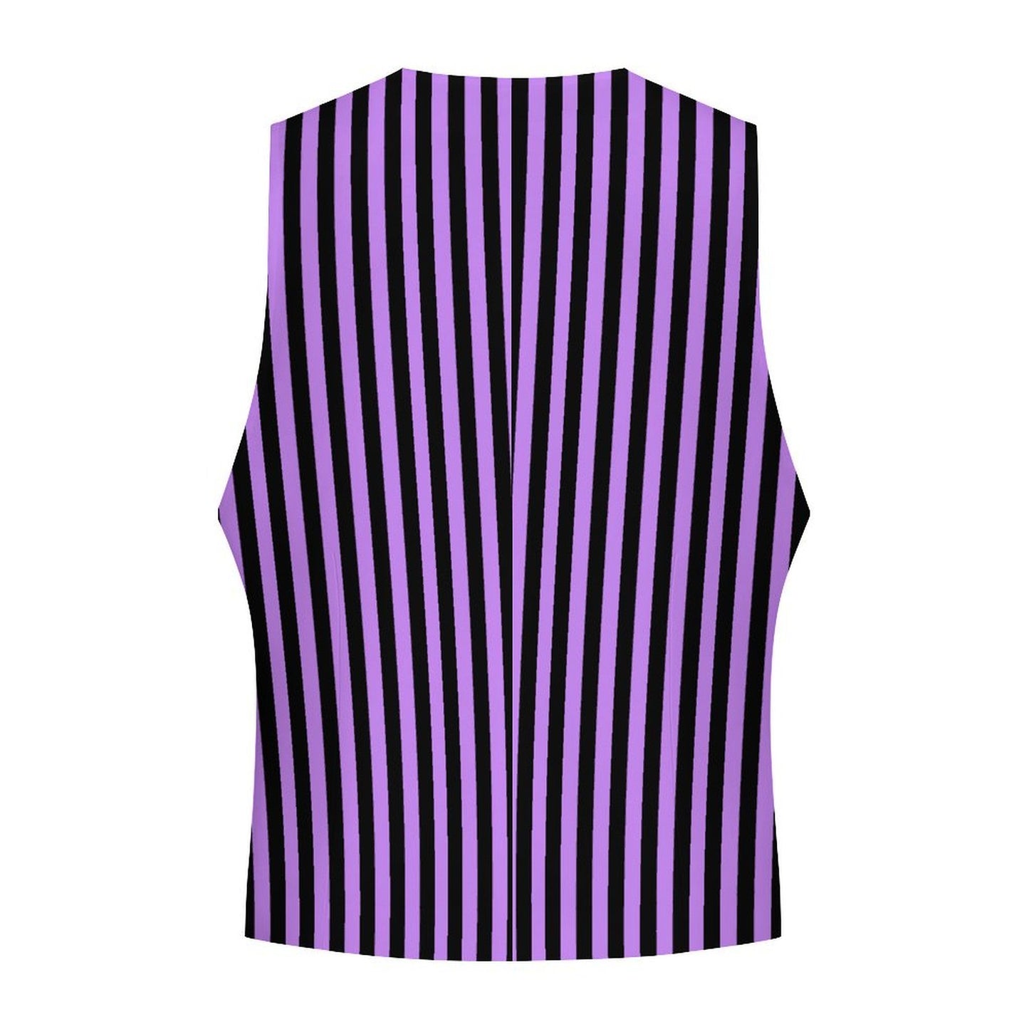 Amethystfarbene Zirkusstreifen-Weste, elegantes Design