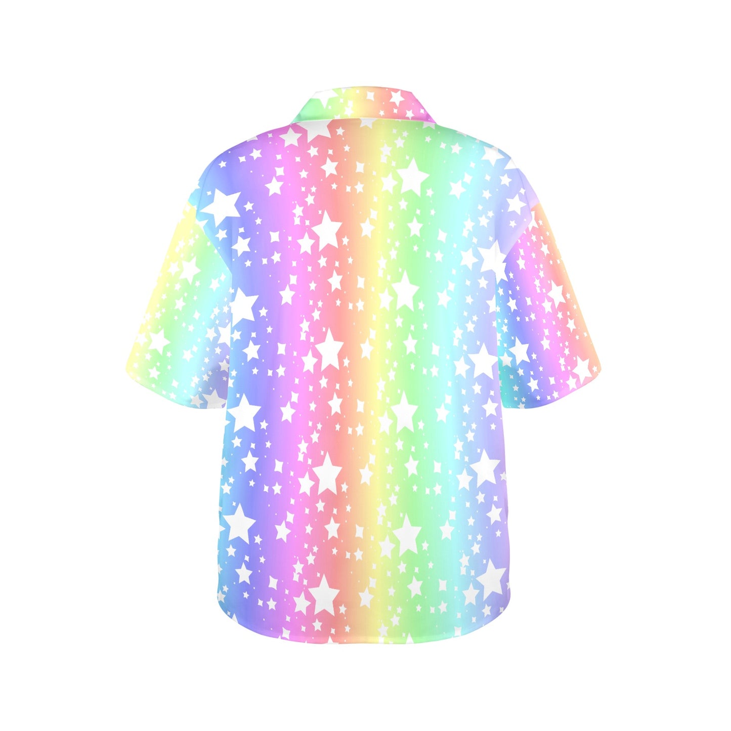 Rainbow Stardust Button Up Blouse