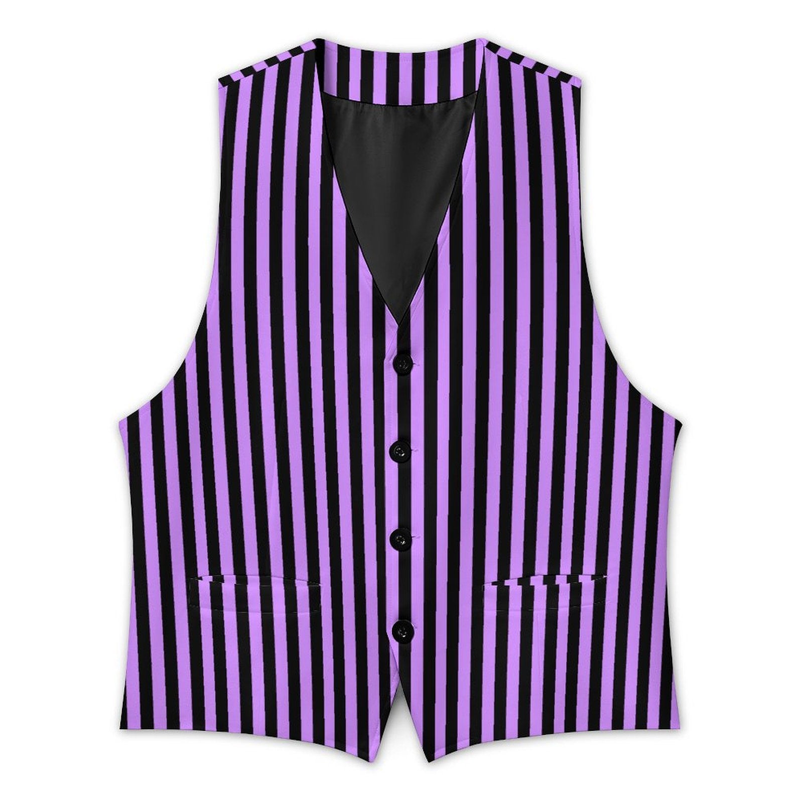 Amethyst Circus Stripe Waistcoat Fancy Vest