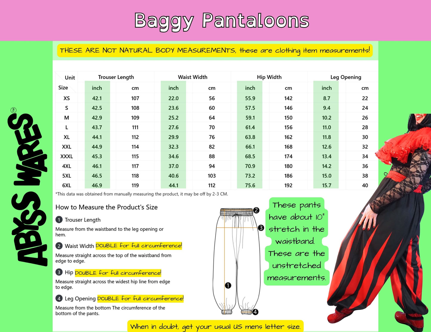Baggy Pantaloons Night Stardust Blue Yellow Jester Bloomers Clown Pants