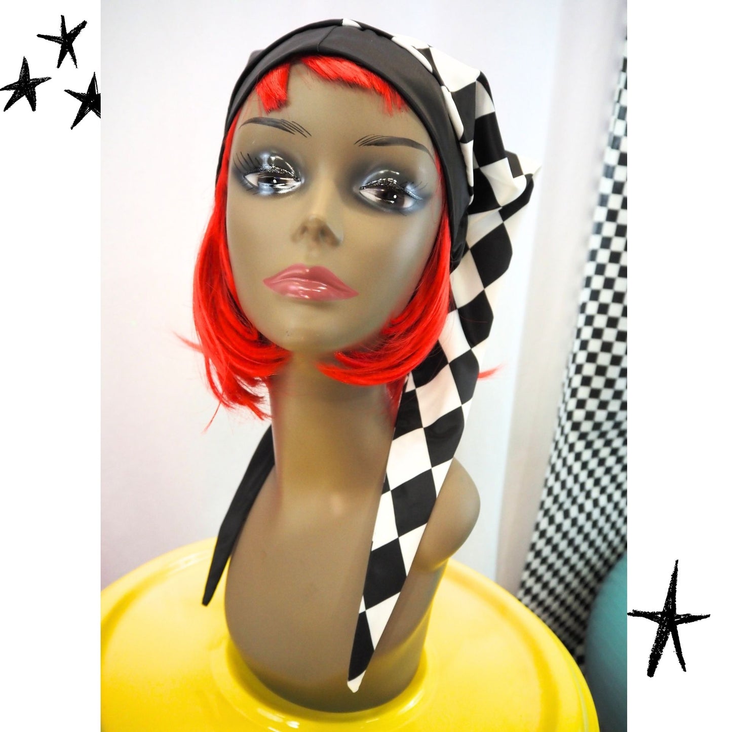 Fang Jester Hat Emerald Harlequin Double Pointed Clown Cap