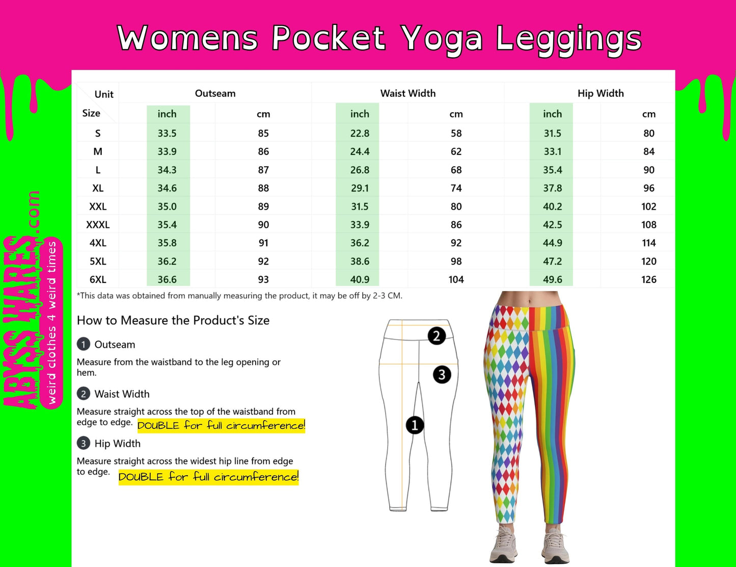 Pocket Leggings Pierrot Stripe Jester Split Pedal Pusher Clown Tights
