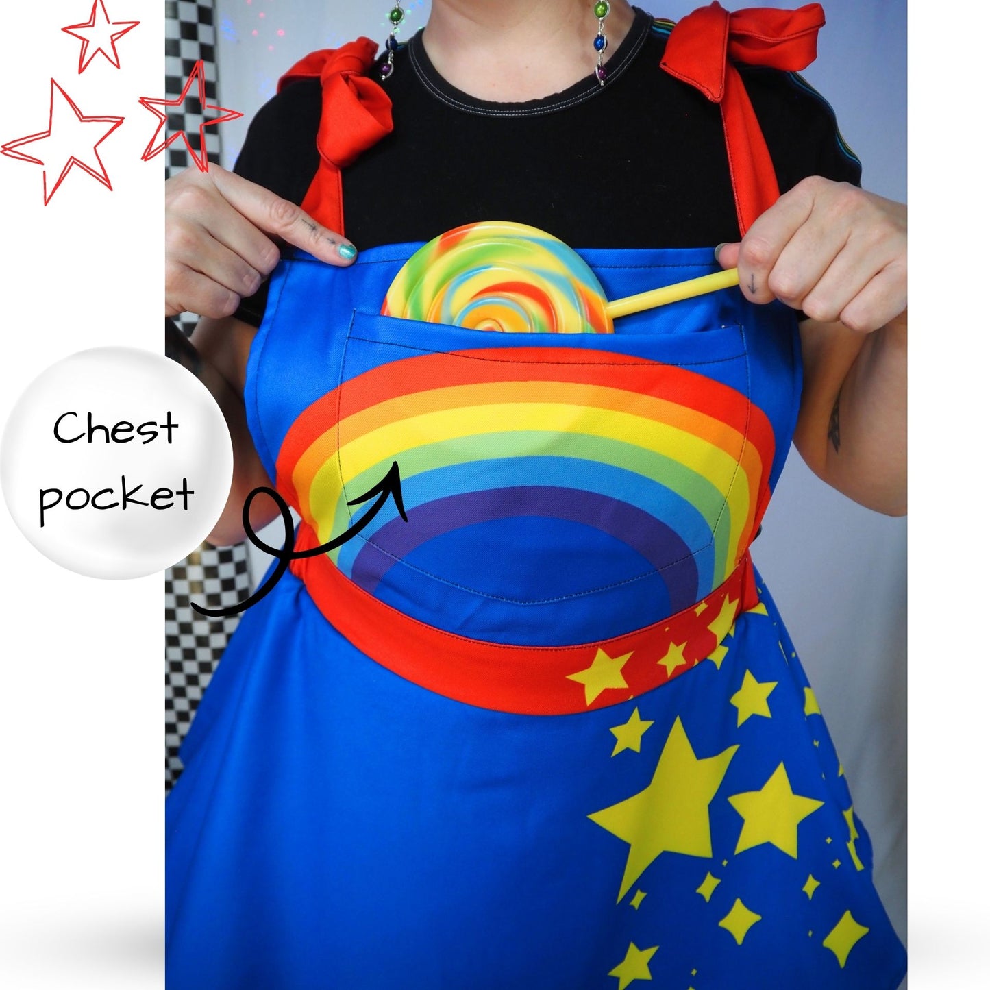 Skirtalls Amethyst Easter Yellow Colorblock Clown Dress