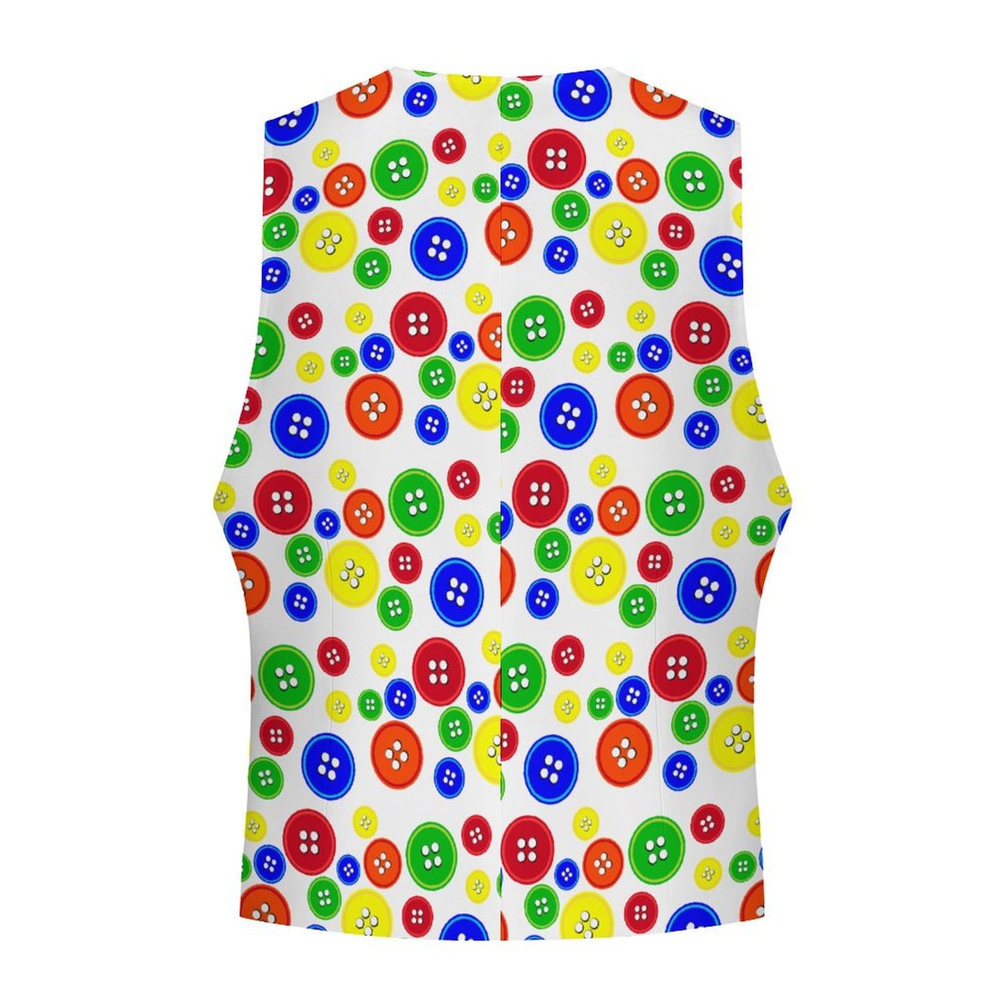 Big Ol Buttons Mens Fancy Clown Vest