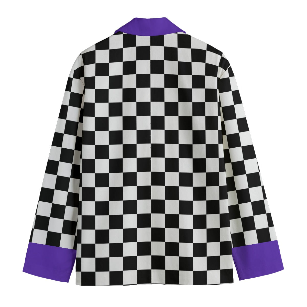 Checkers n Okie Dōke Purple Mens Clown Suit Coat