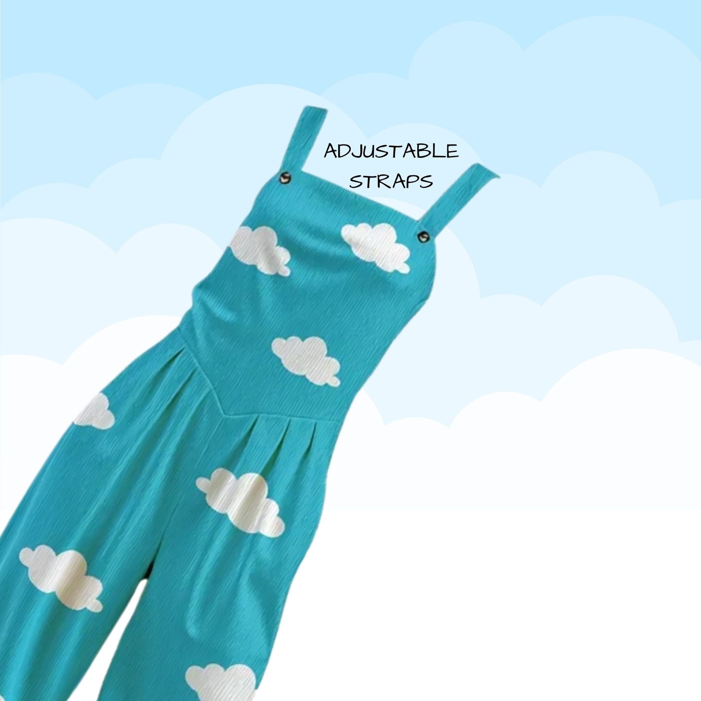 Cloudy Heaven Palazzo Overalls