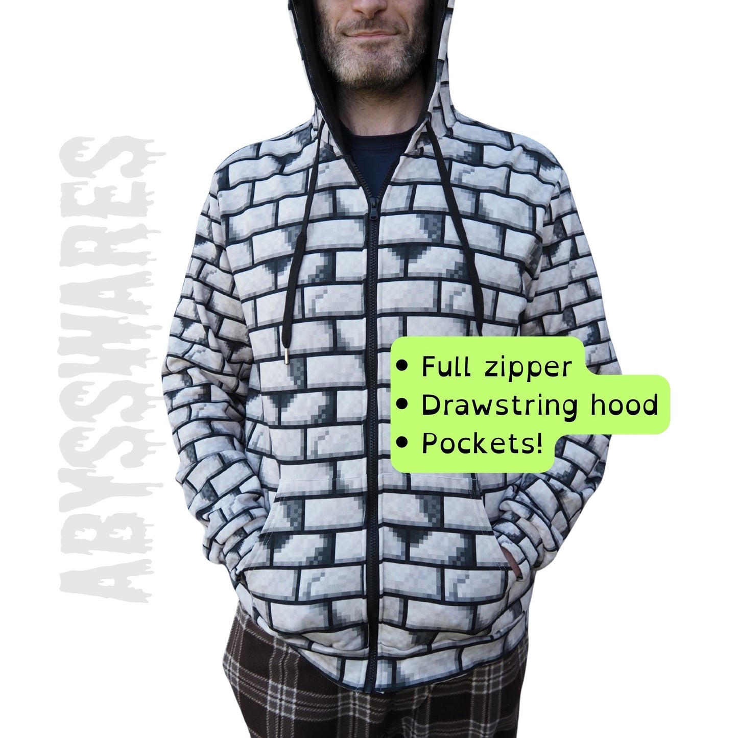 Zine Eyeballs Hoodie Alien Froggy Green