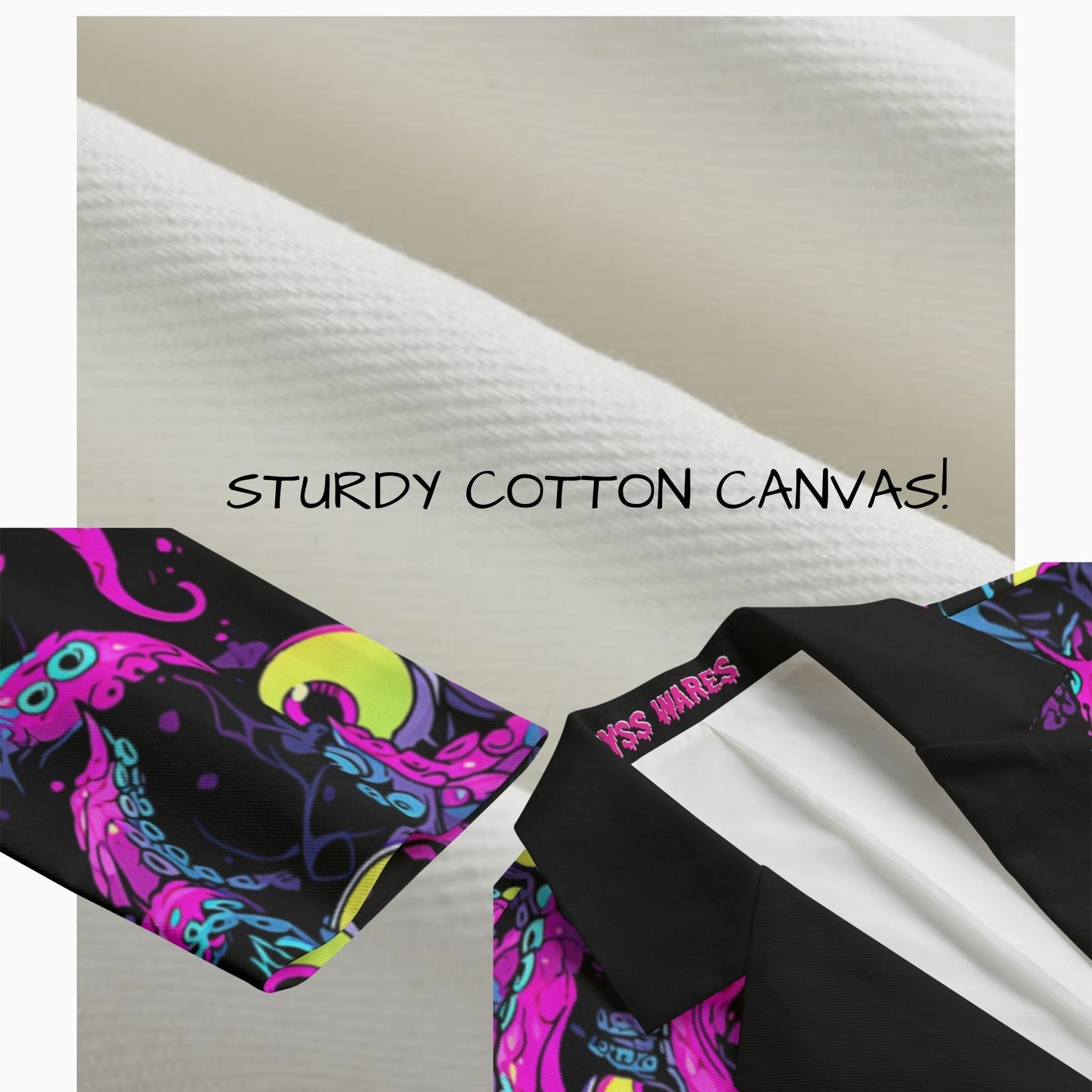 cotton canvas twill blazer fabric shell, lined with polyester suiting material