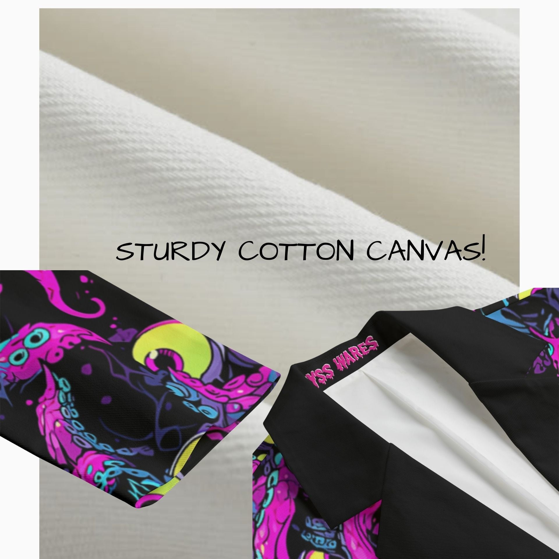 cotton canvas twill blazer fabric shell, lined with polyester suiting material