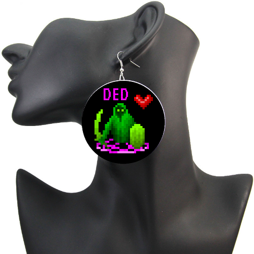 DED 8-bit Pixel Art Earrings