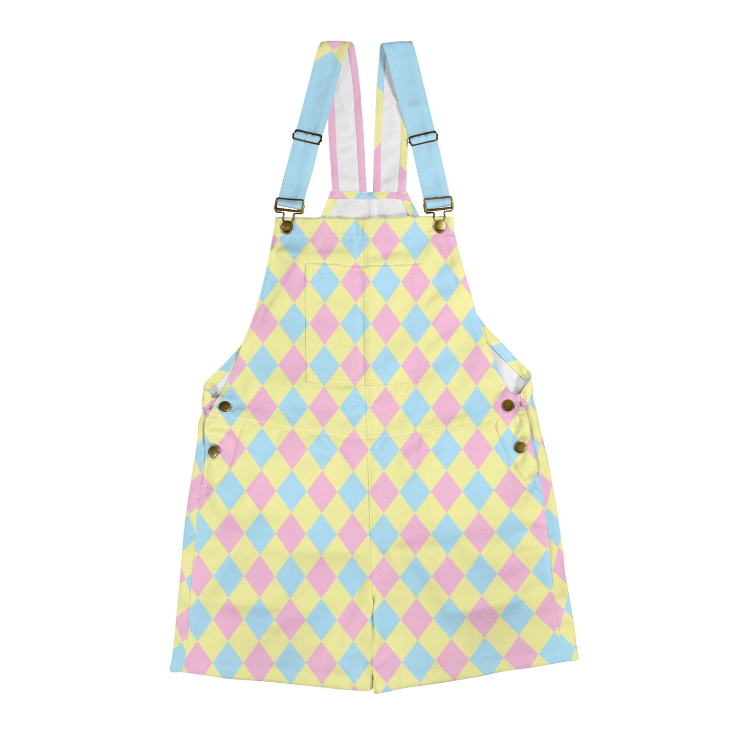 Dreamy Marshmallow Shortie Pastel Overalls