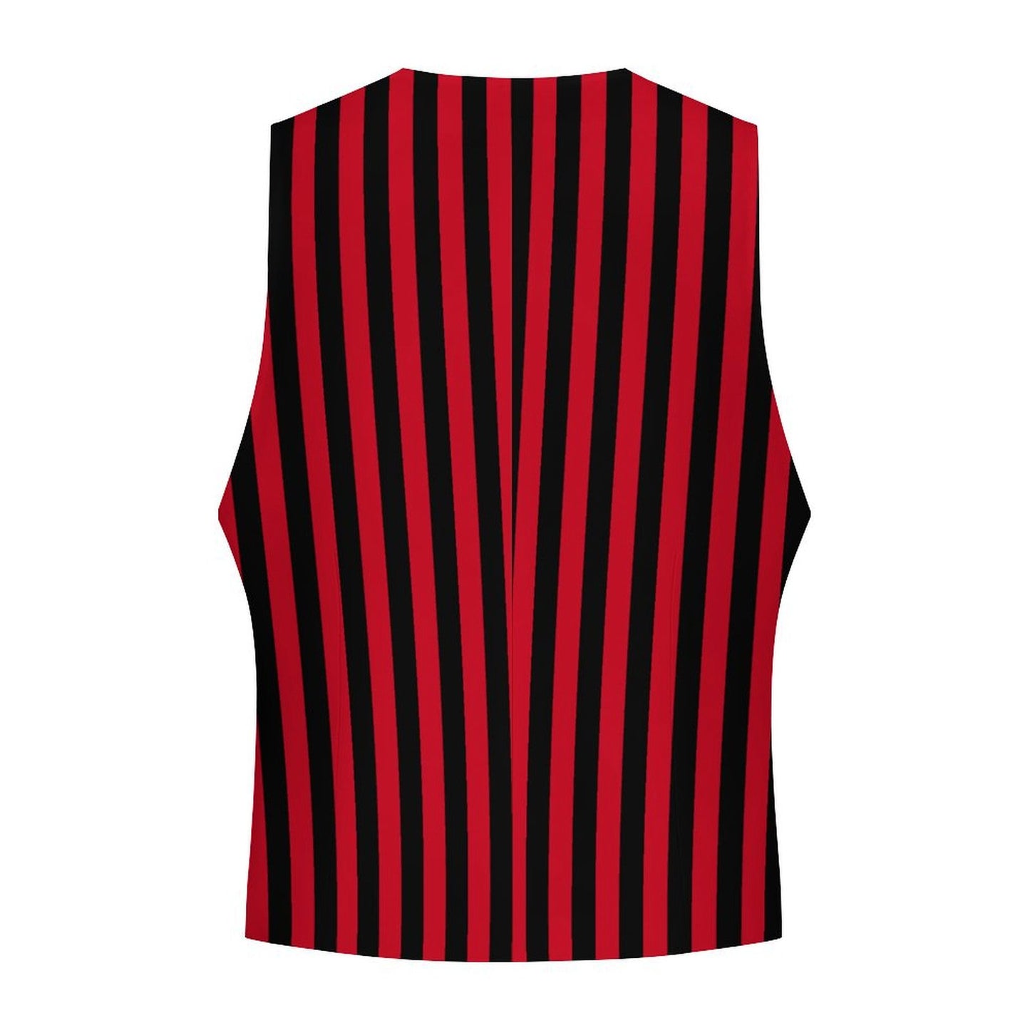 Elegante Herrenweste mit roten und schwarzen Streifen