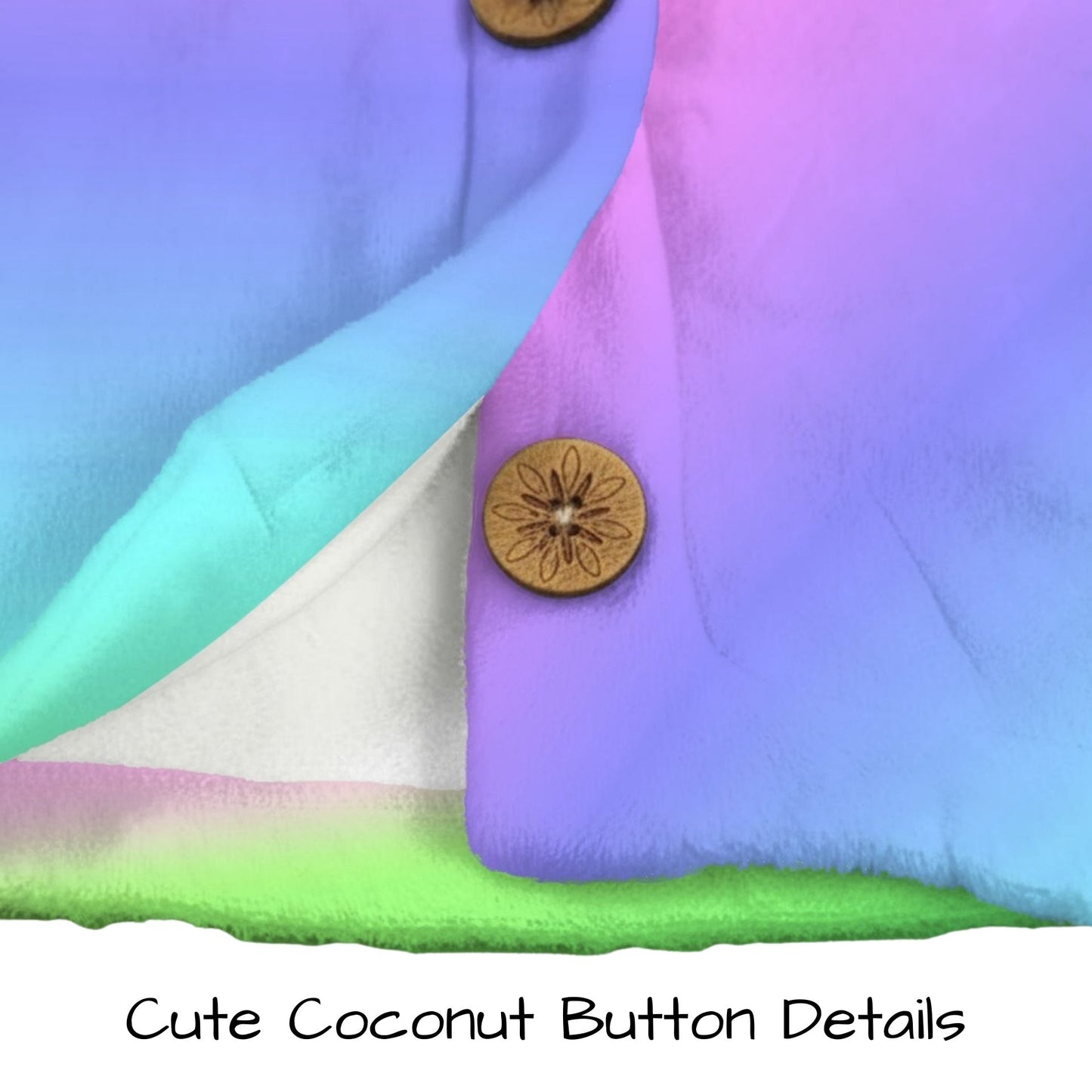 Sanfter Regenbogen-Katzenohren-Hoodie