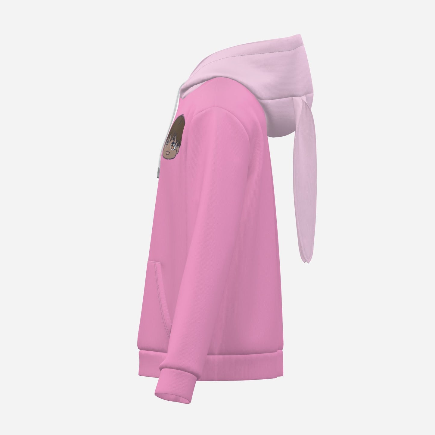 Kenta Chibi Pink Bunny Ear Hoodie