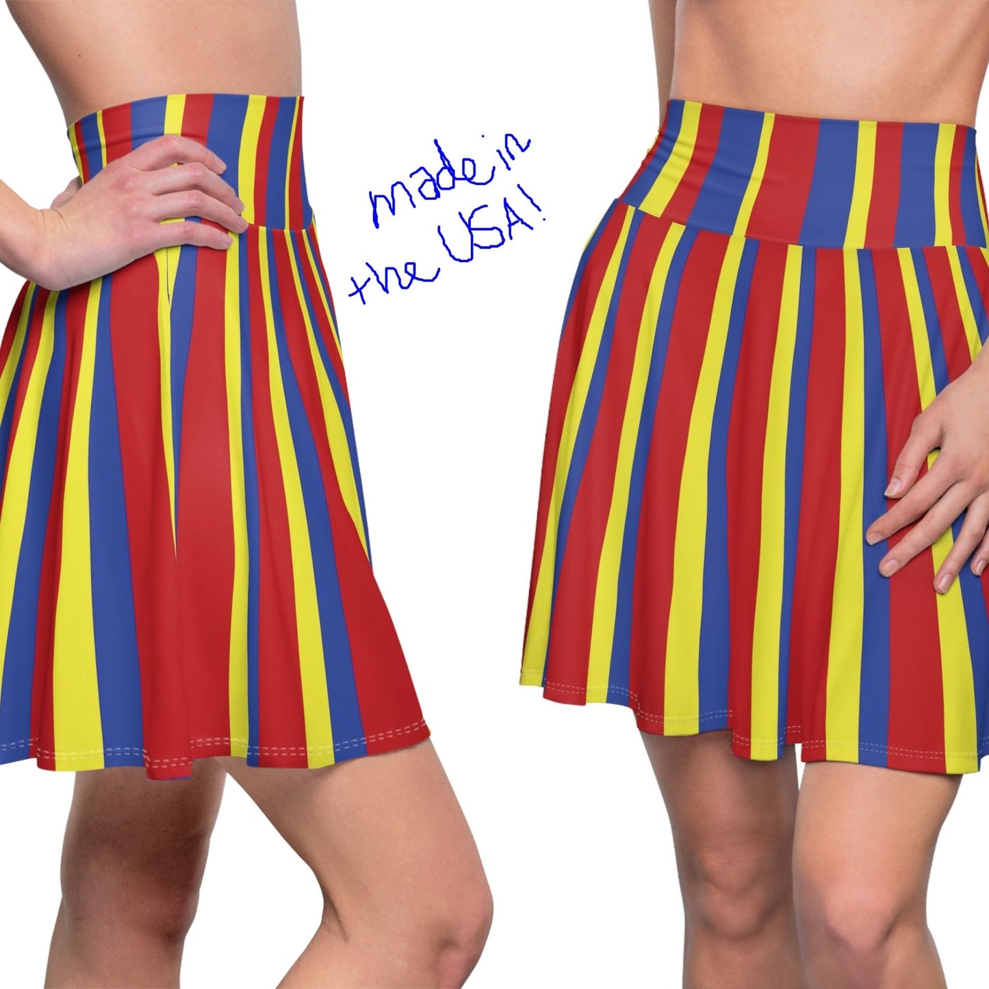 Clown Stripe Skate Skirt