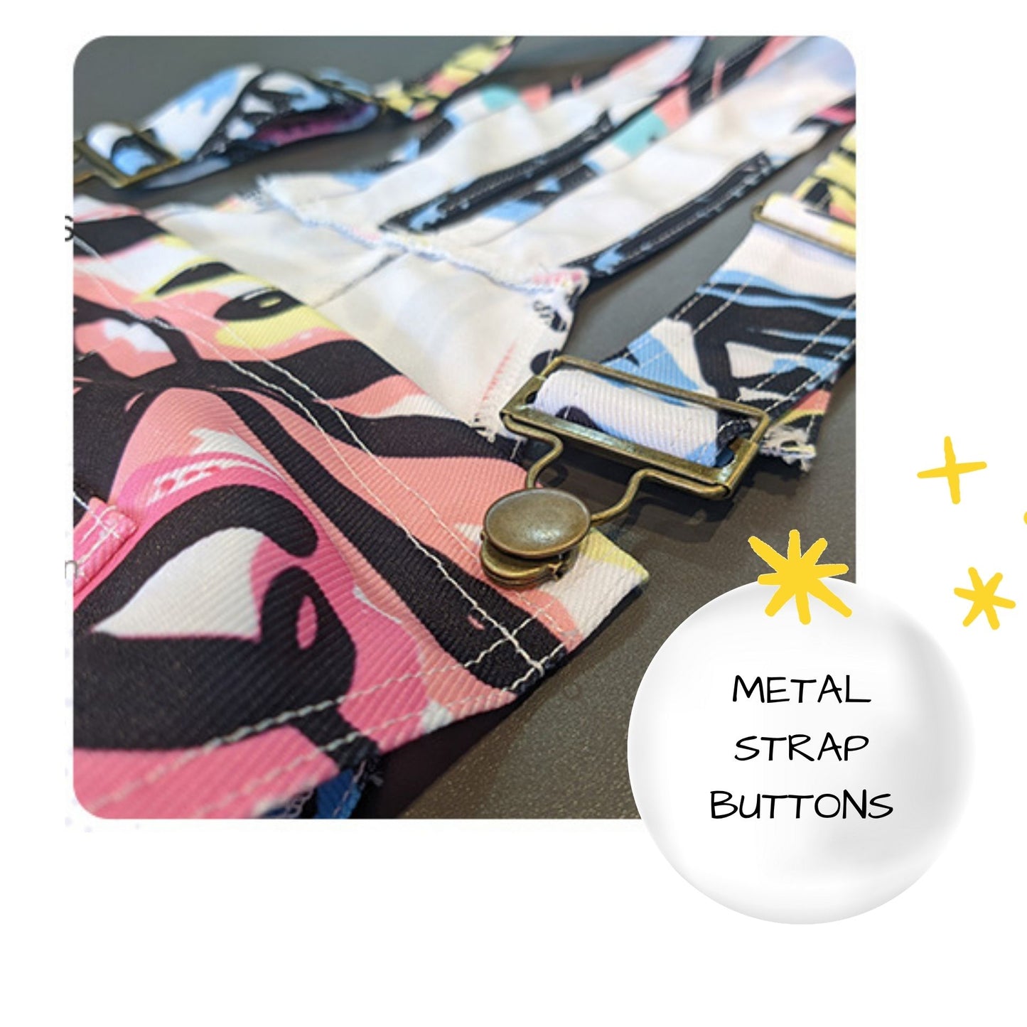 Clouds n Rainbows Shortie Overalls