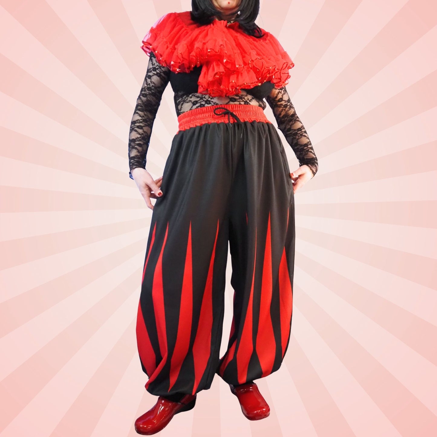 Baggy Pantaloons Pastel Rainbow Stardust Clown Pants