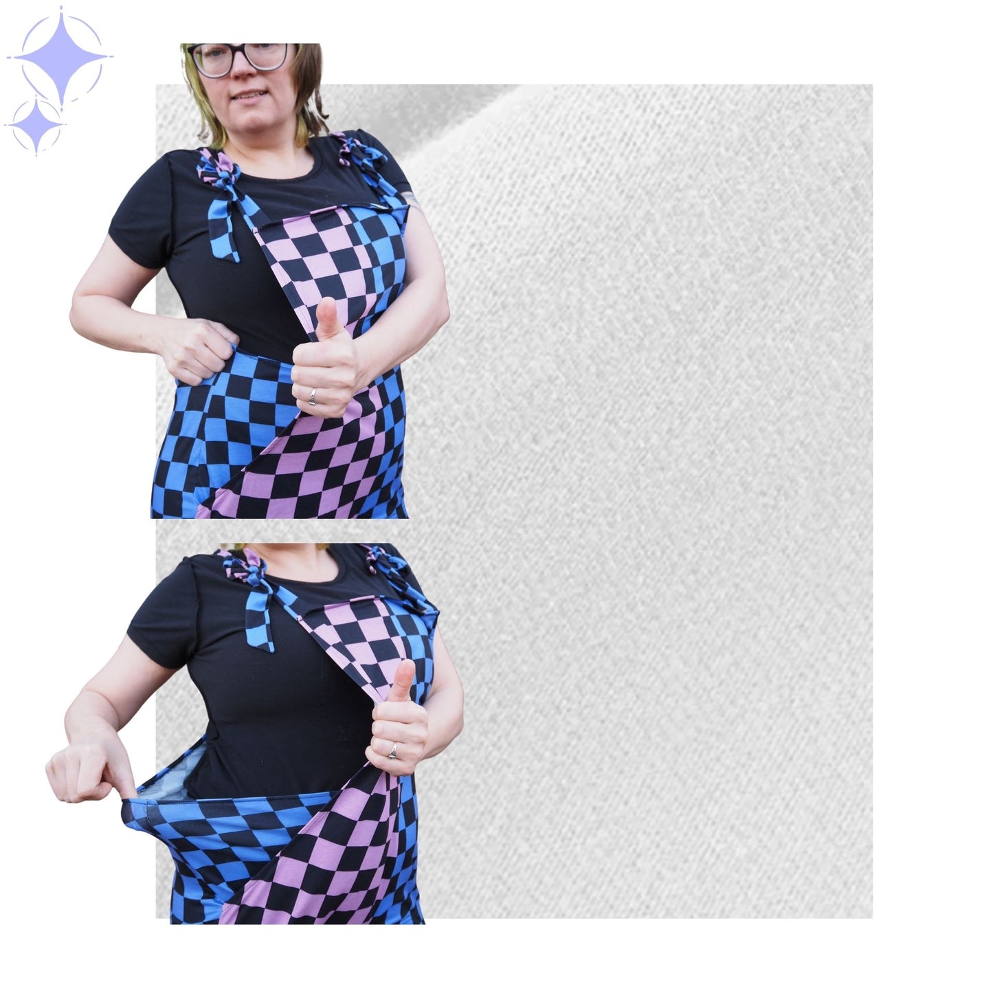 Cloudy Heaven Cute Overalls