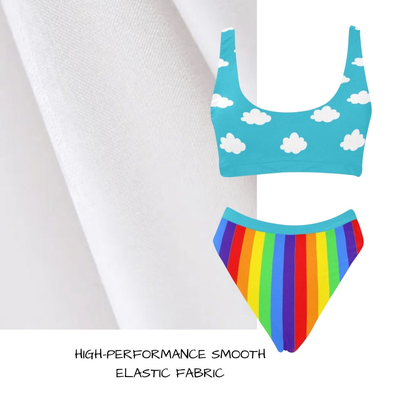 Clouds n Rainbows Sport Bikini Set