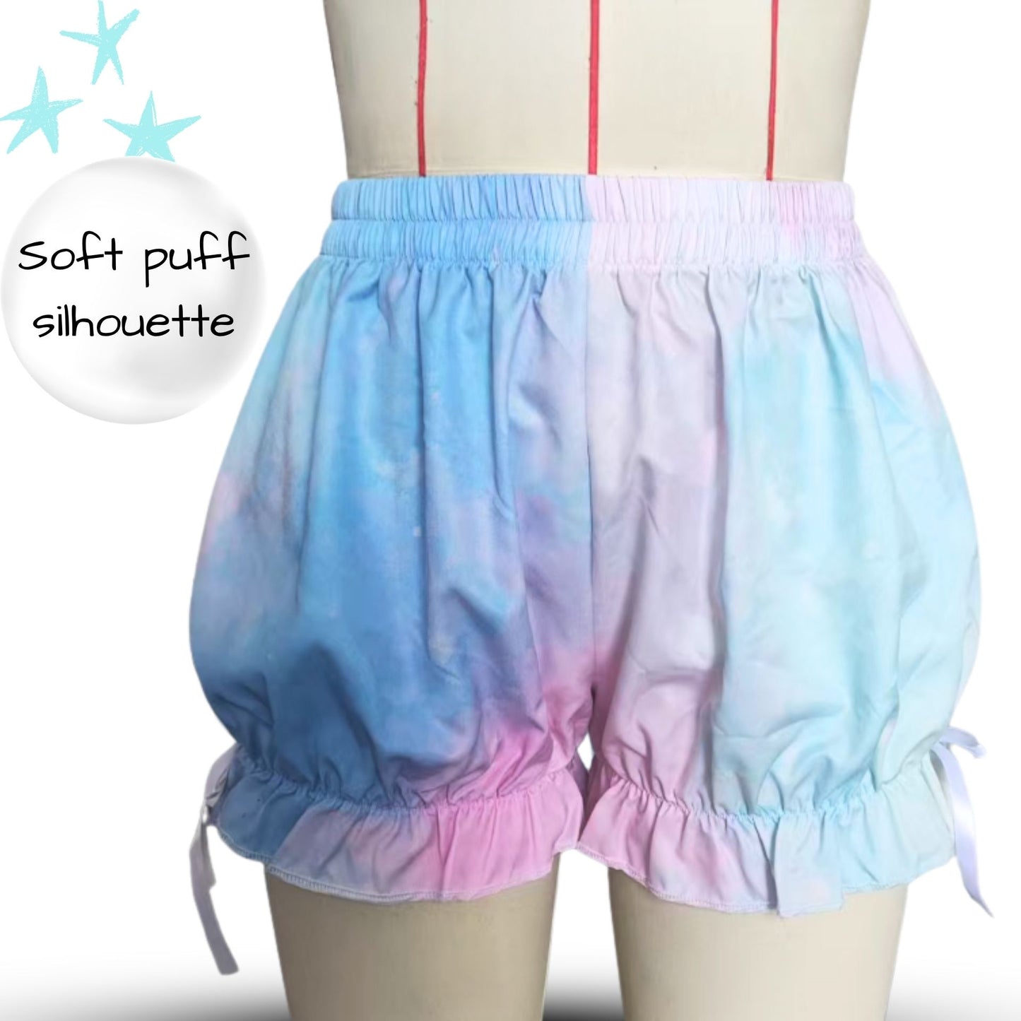 Softie Spots Pastel Ruffle Clown Shorts