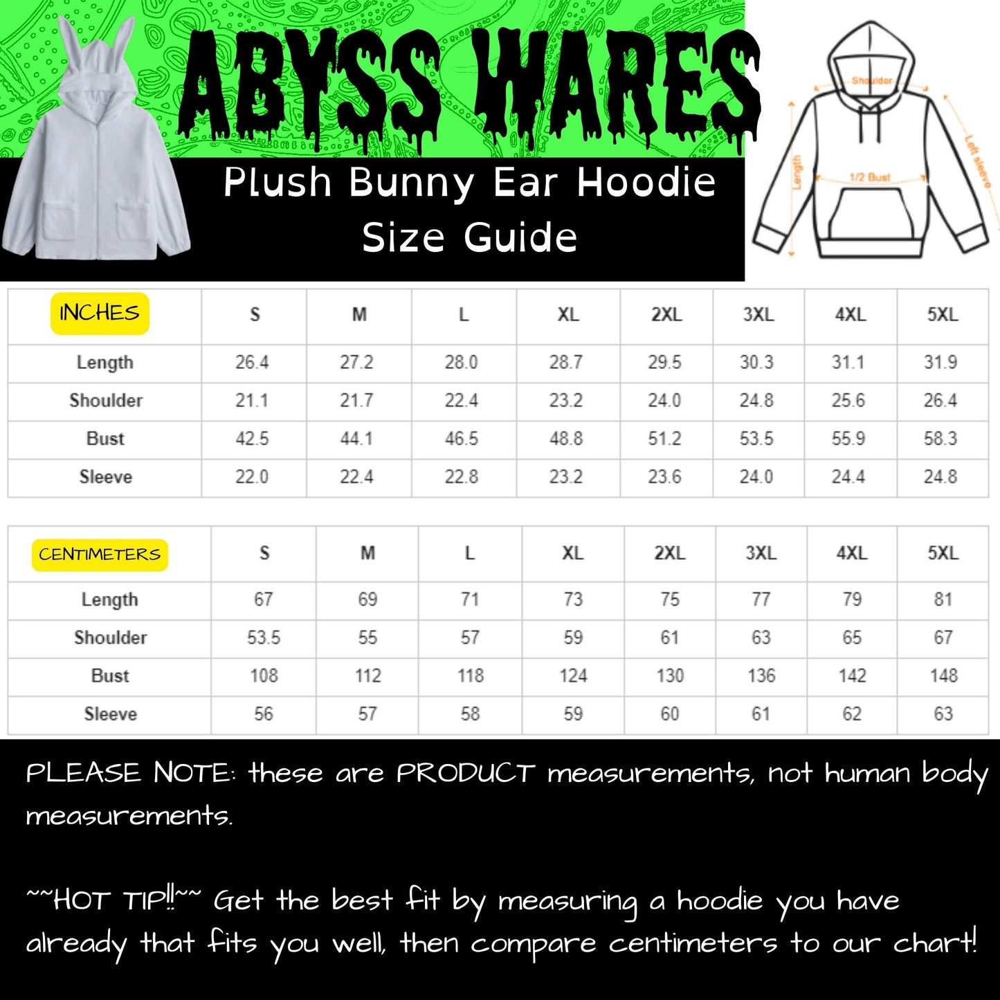 Glitchscape Fuzzy Bunny Ears Hoodie