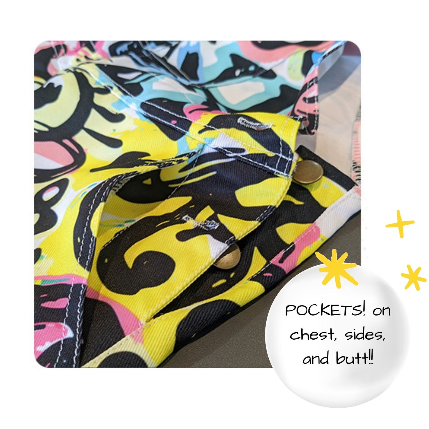 Clouds n Rainbows Shortie Overalls