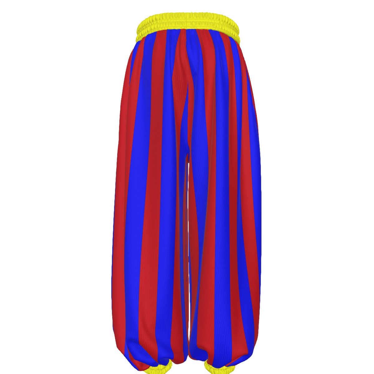 Primary Pal Jester Clown Pants, Red Blue Striped