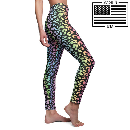 Rainbow Leopard Leggings