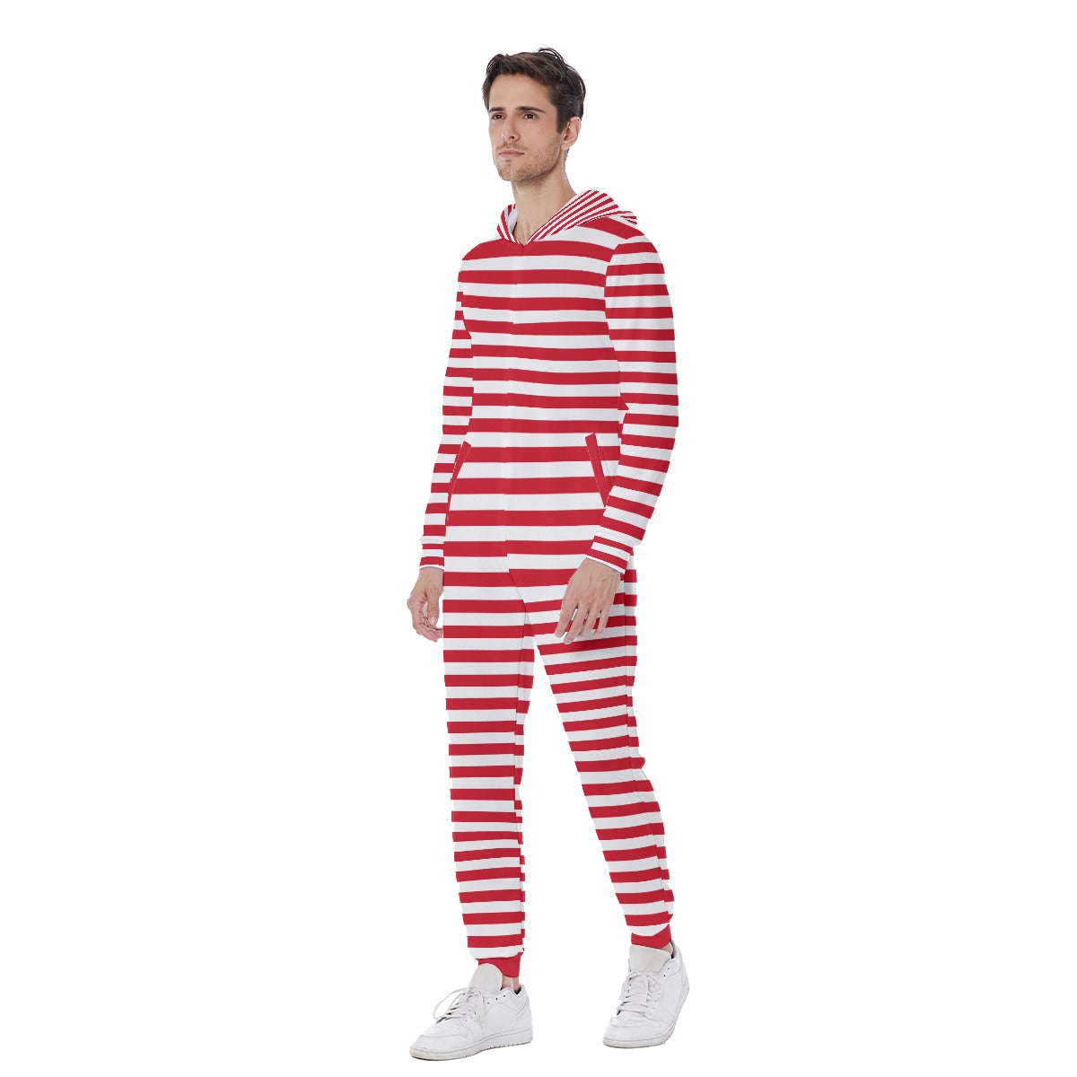 Ringelnarr Red White Stripe Jumpsuit