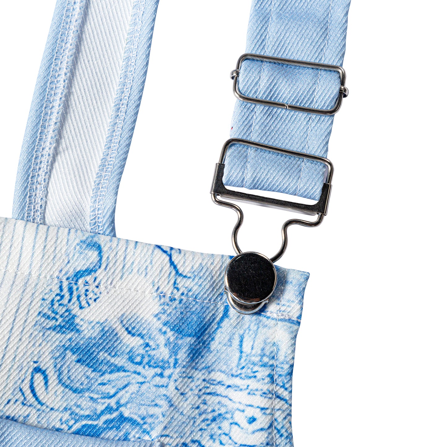 shortie overalls metal buckle detail