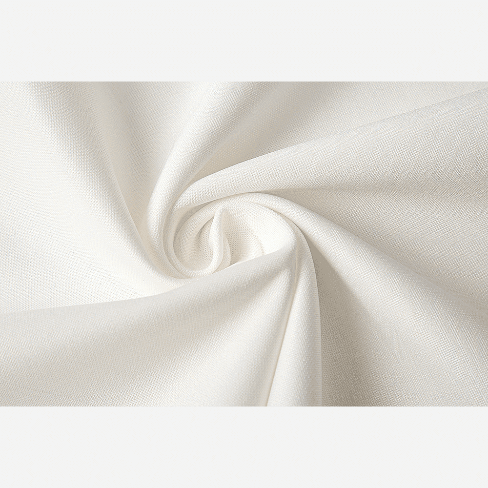 Close-up of white fabric with a subtle texture