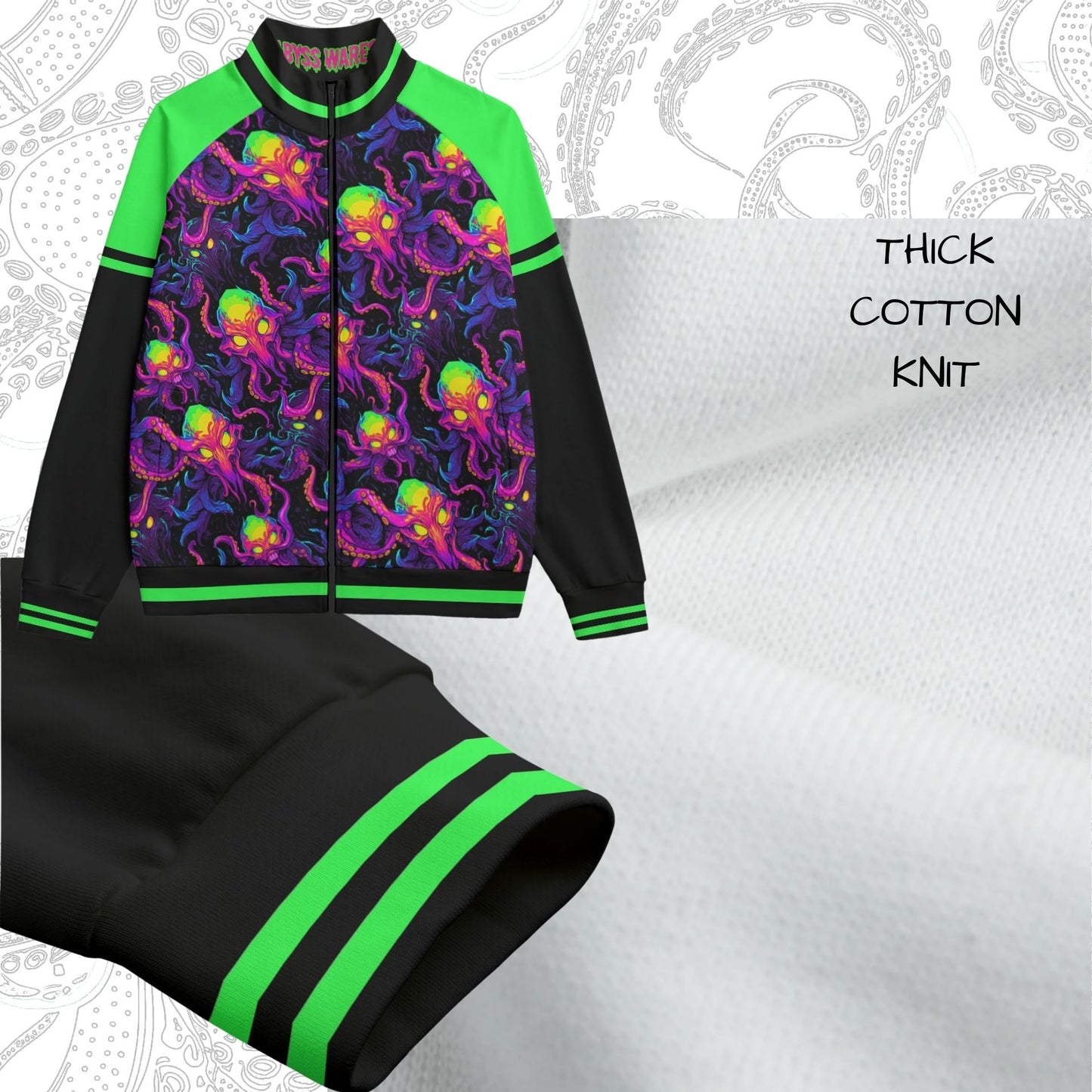 Alien Masters Racing Jacket Cyber Punk Zip-Up Sweater