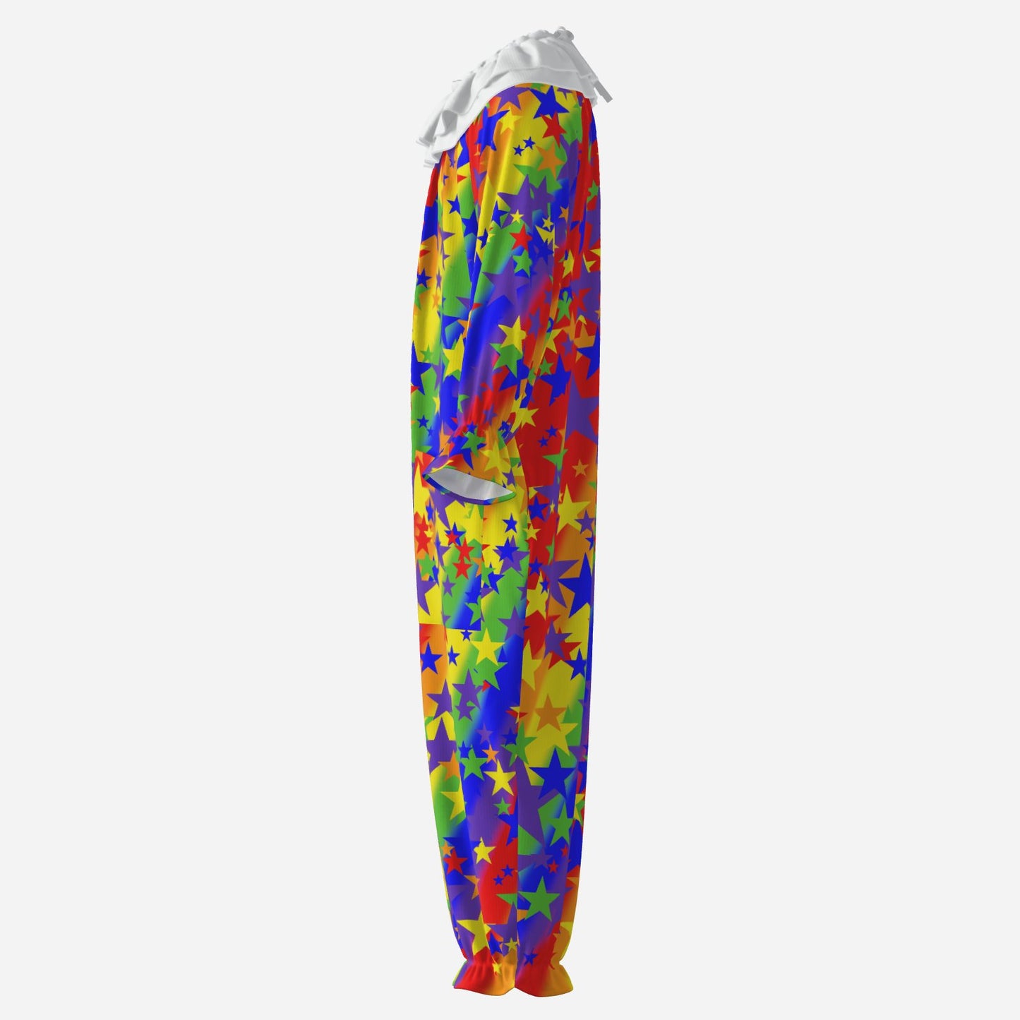 tutti Stars Rainbow Clown Suit n White Collar 