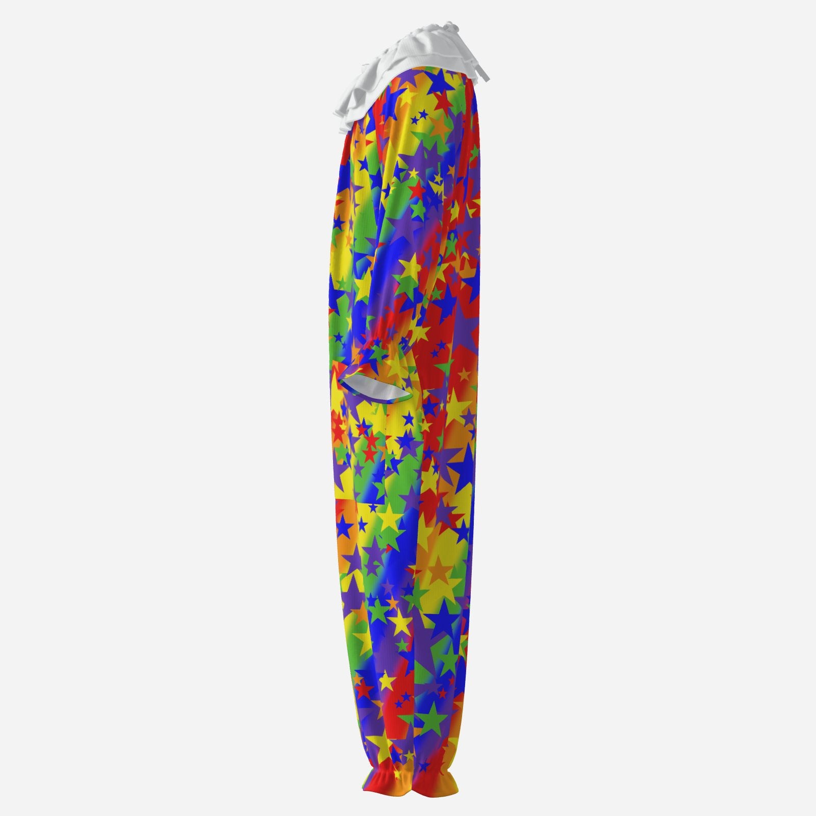 tutti Stars Rainbow Clown Suit n White Collar 