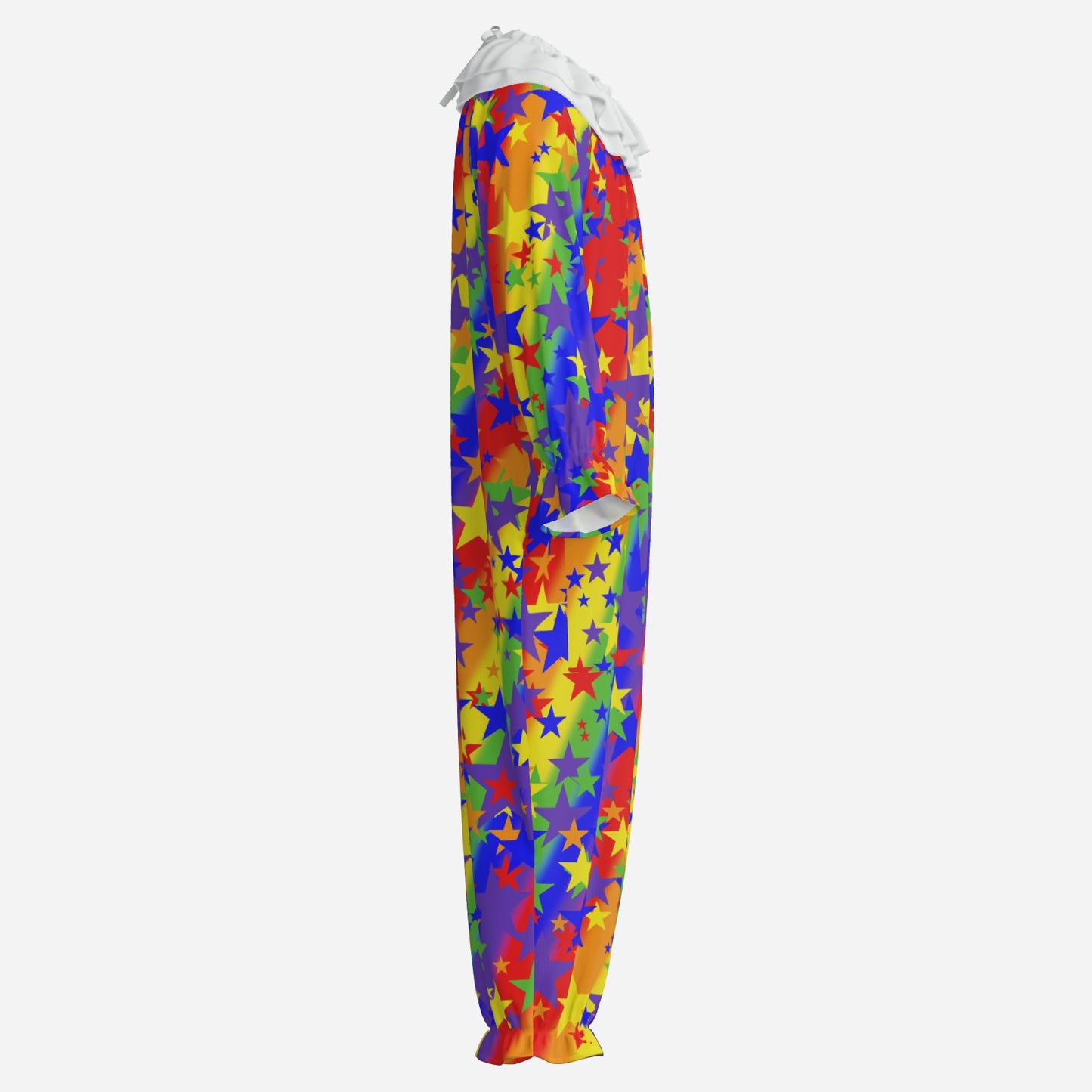 tutti Stars Rainbow Clown Suit n White Collar 
