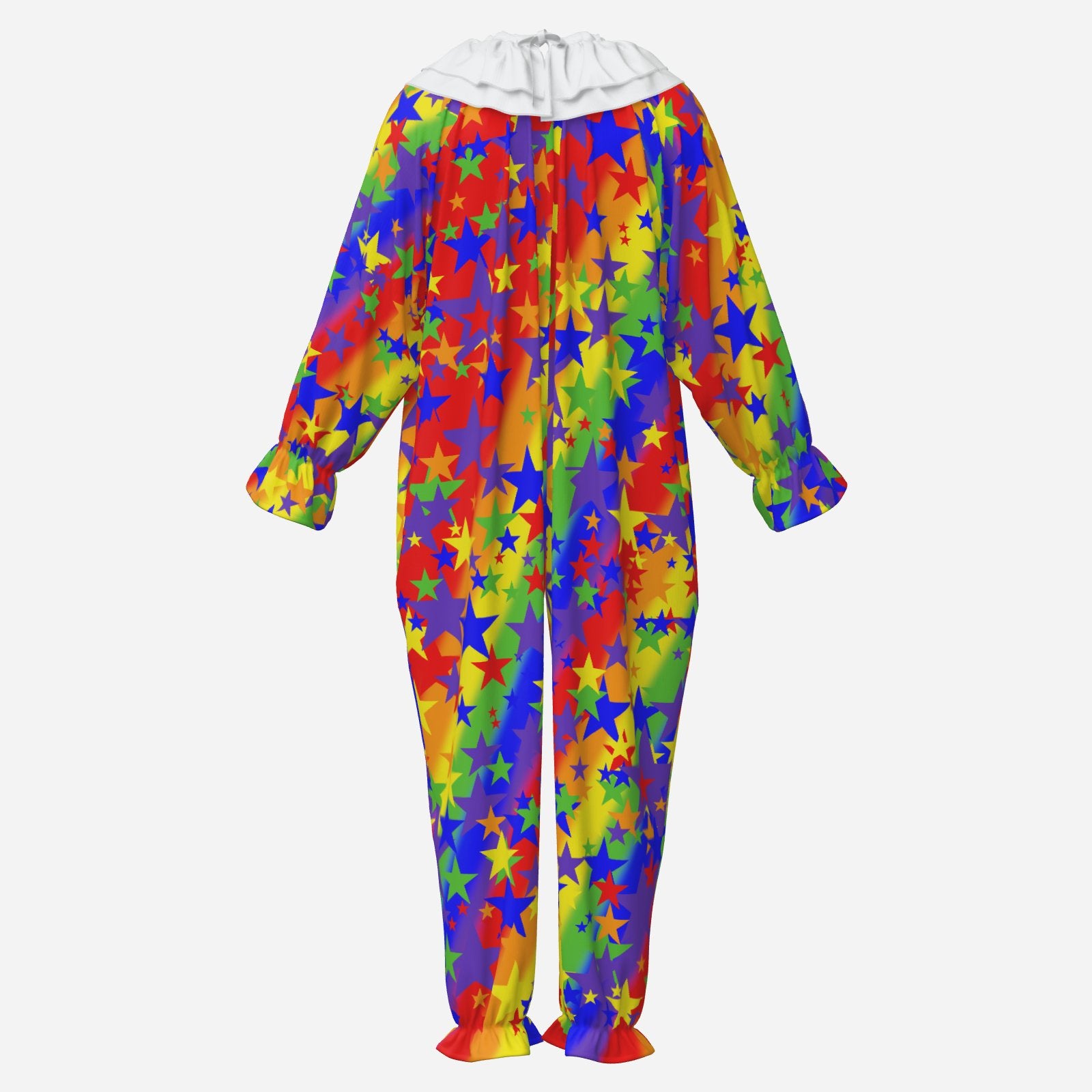 tutti Stars Rainbow Clown Suit n White Collar back