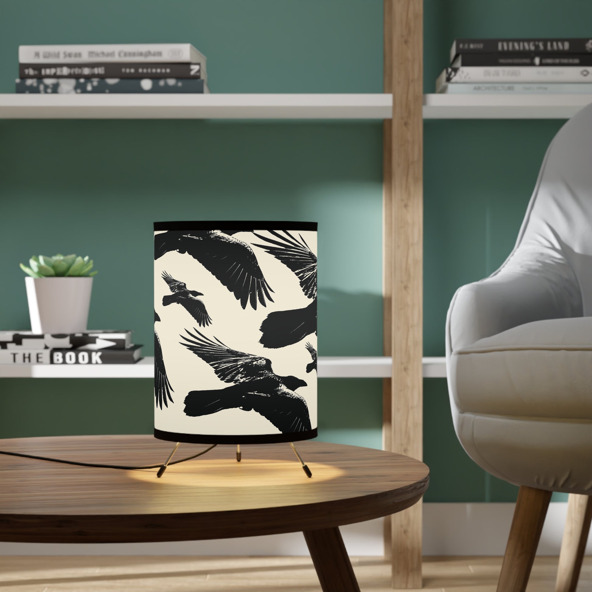 flock of ravens accent whimsigoth lamp