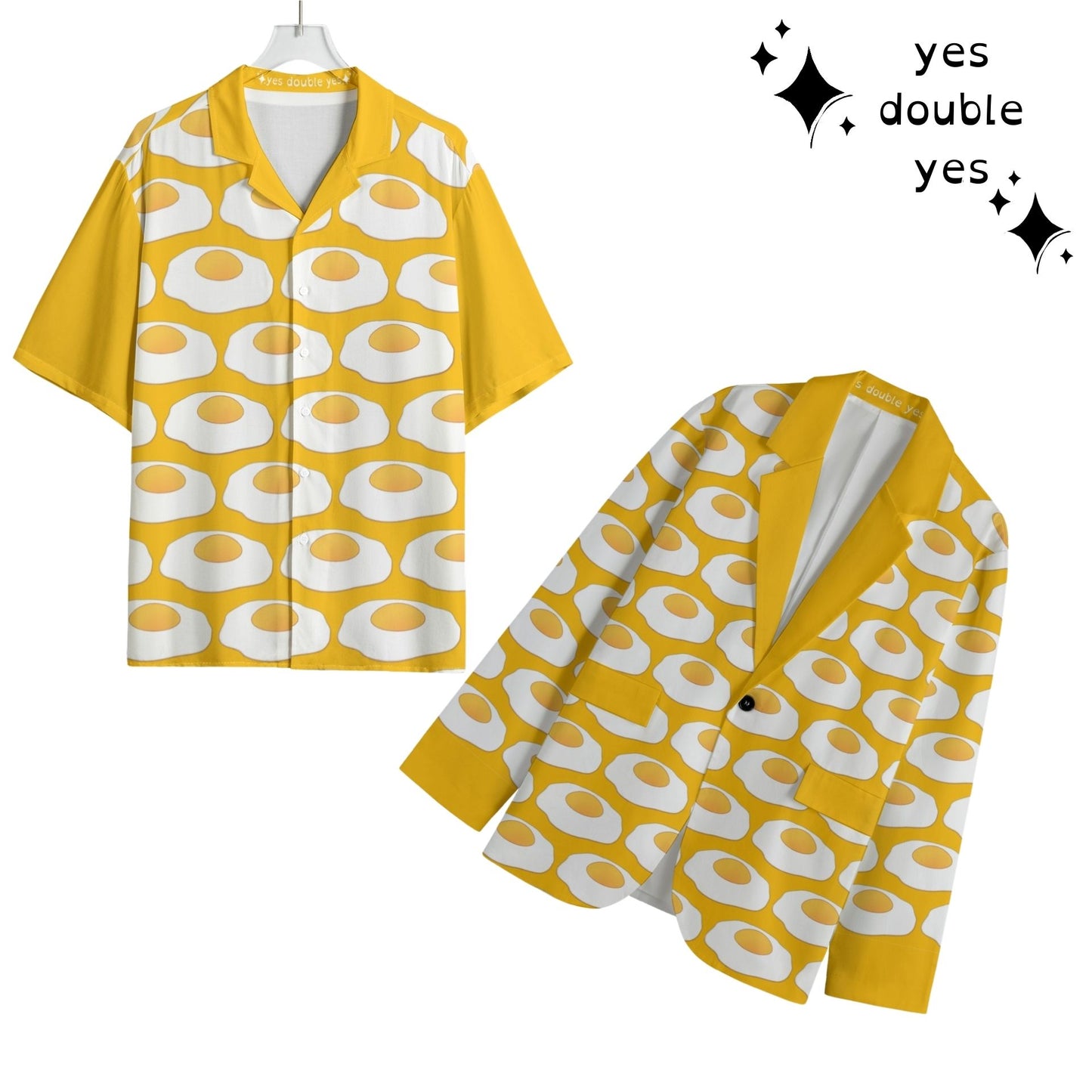 Sunny Side Up Eggs Bowling Shirt