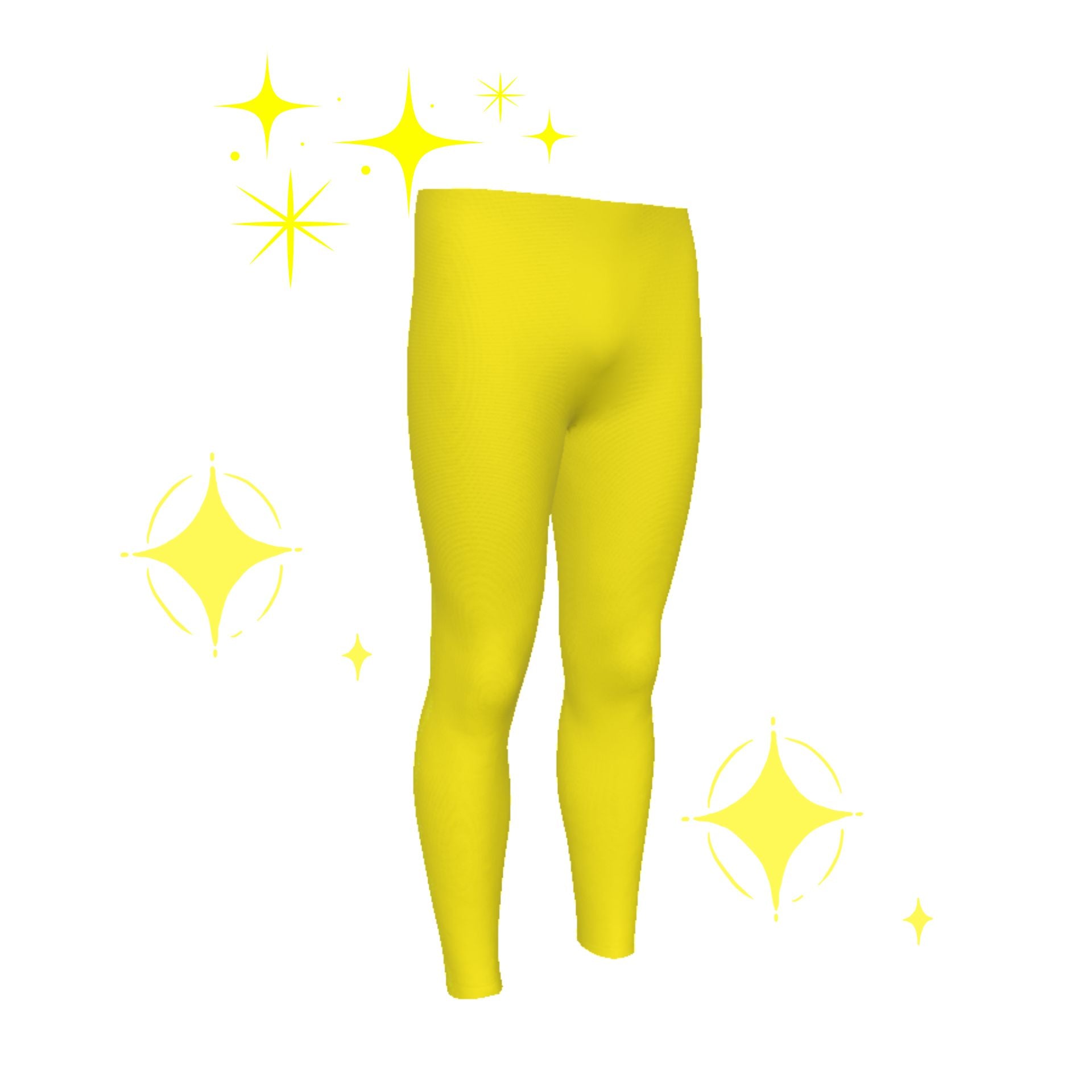 Yellow leggings for men