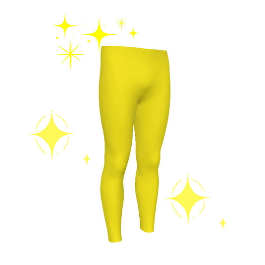 Yellow leggings for men