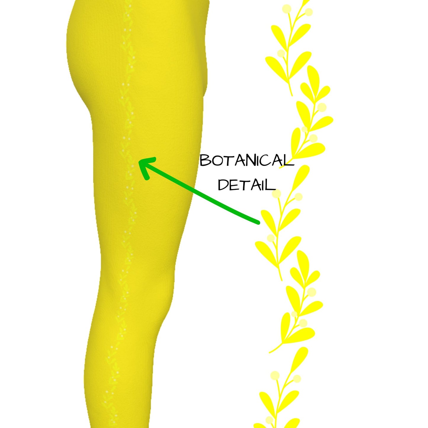 Yellow Men's leggings, Xmas Elf Cosplay Pants