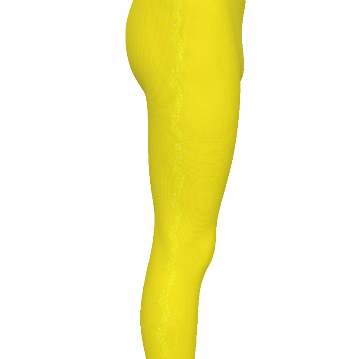 Yellow Men's leggings, Xmas Elf Cosplay Pants