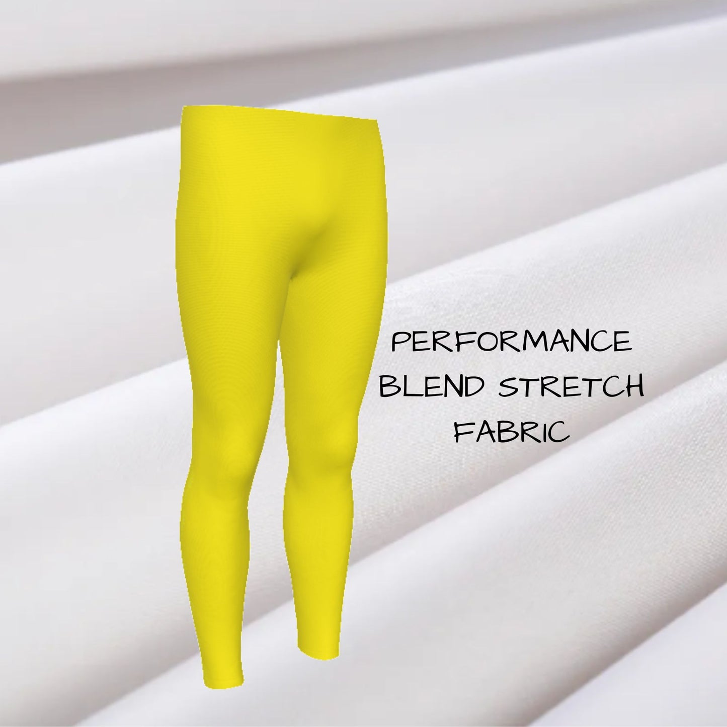 Yellow Men's leggings, Xmas Elf Cosplay Pants